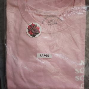Anti social social club pink size Large